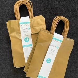 Celebrate It Gold Medium Party Bags